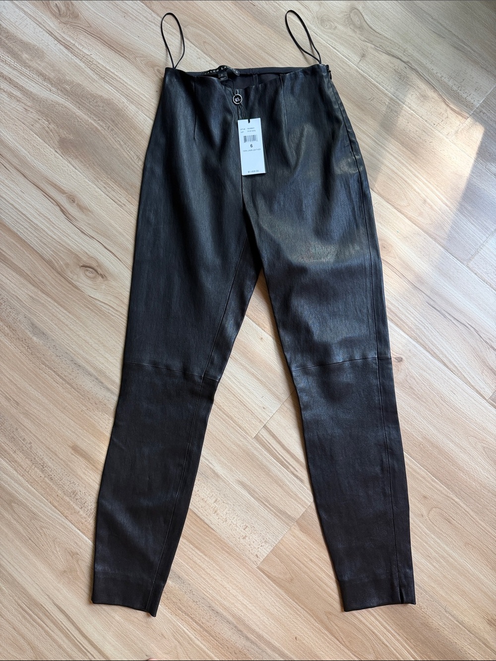 Ralph Lauren 100% lamb leather pants